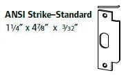 ANSI Strike - 4-7/8" [+$9.19]