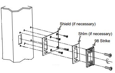 98 - Semi Mortise Strike