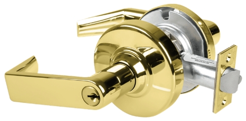Picture of Schlage ND80PDEL RHO - Grade 1 Electrified Cylindrical Lock, Storeroom Function, 12-24 VDC, Fail Safe, Rhodes Lever