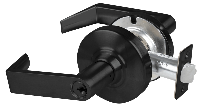 Picture of Schlage ND80PDEL RHO - Grade 1 Electrified Cylindrical Lock, Storeroom Function, 12-24 VDC, Fail Safe, Rhodes Lever