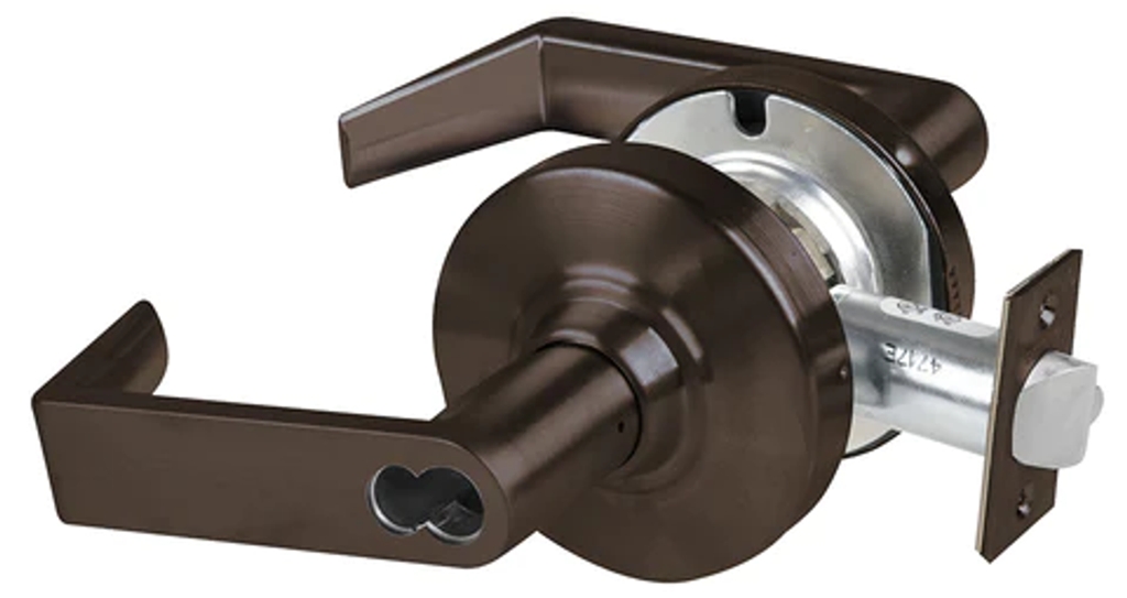 Picture of Schlage ND91JD RHO - Grade 1 Entrance/Office Lock, Rhodes Lever, Schlage FSIC Prep Less Core
