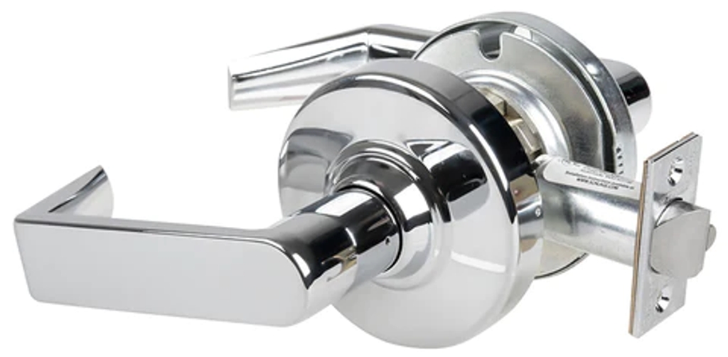 Picture of Schlage ND12DEL RHO - Grade 1 Electrified Cylindrical Lock, Exit Function, 12-24V DC, Fail Safe, Rhodes Lever