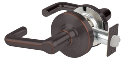 Picture of Schlage ND12DEL TLR Grade 1 Electrified Cylindrical Lock, Exit Function, 12-24V DC, Fail Safe, Tubular Lever, No Cylinder Override