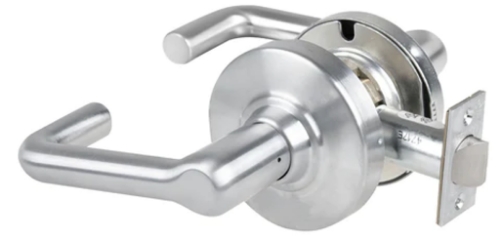 Picture of Schlage ND12DEL TLR Grade 1 Electrified Cylindrical Lock, Exit Function, 12-24V DC, Fail Safe, Tubular Lever, No Cylinder Override