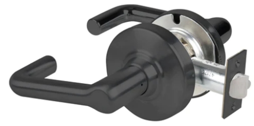 Picture of Schlage ND12DEU TLR Grade 1 Electrified Cylindrical Lock, Exit Function, 12-24V DC, Fail Secure, Tubular Lever, No Cylinder Override