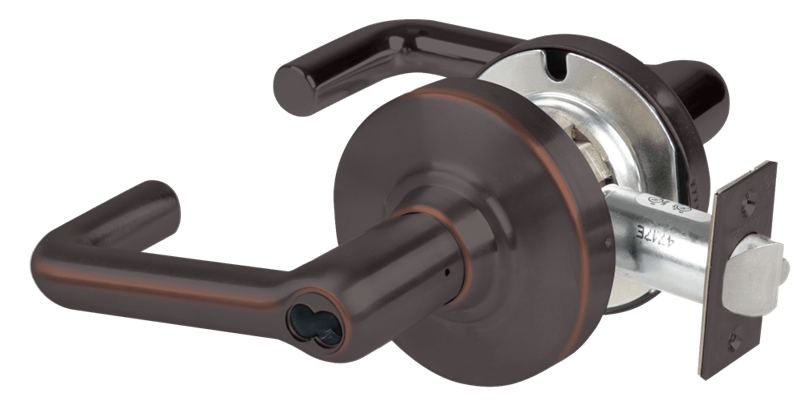 Picture of Schlage ND93BD TLR Grade 1 Vestibule Lock, Tubular Lever, SFIC Prep Less Core