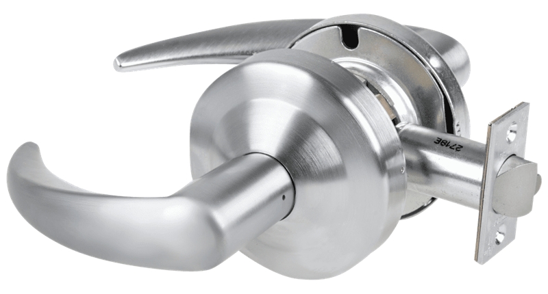 Picture of Schlage ND12DEU OME Grade 1 Electrified Cylindrical Lock, Exit Function, 12-24V DC, Fail Secure, Omega Lever