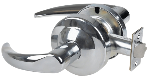 Picture of Schlage ND12DEU OME Grade 1 Electrified Cylindrical Lock, Exit Function, 12-24V DC, Fail Secure, Omega Lever