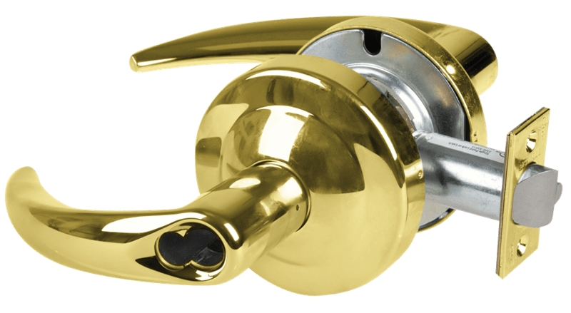 Picture of Schlage ND80BDEL OME - Grade 1 Electrified Cylindrical Lock, Storeroom Function, 12-24 VDC, Fail Safe, Omega Lever, SFIC Prep