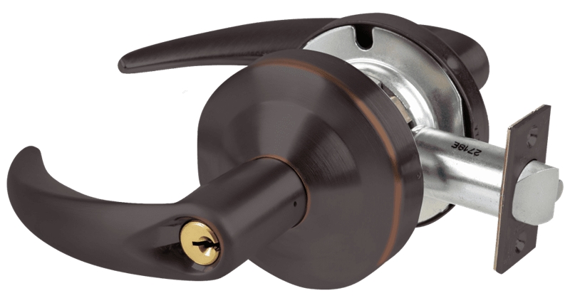 Picture of Schlage ND85PD OME - Grade 1 Faculty Restroom Lock, Omega Lever, Standard Cylinder