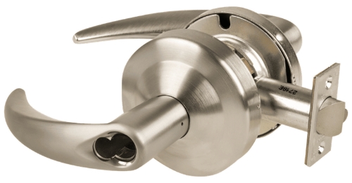Picture of Schlage ND96BDEU OME - Grade 1 Electrified Cylindrical Lock, Storeroom Function with Vandlgard, 12-24V DC, Fail Secure, Omega Lever, SFIC Prep