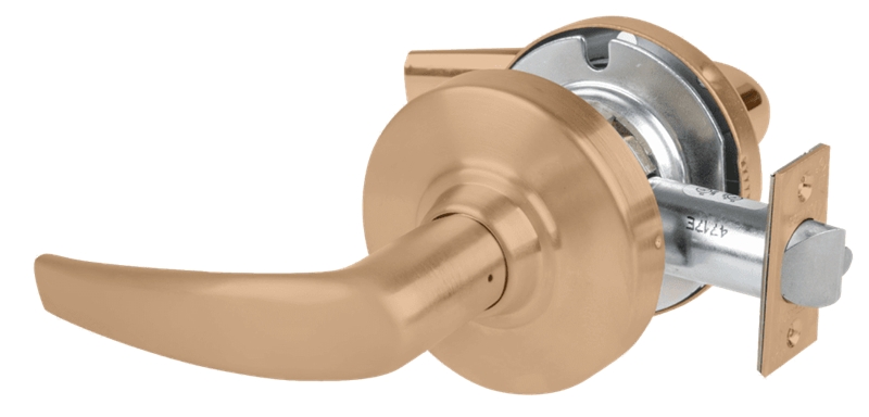 Picture of Schlage ND12DEL ATH Grade 1 Electrified Cylindrical Lock, Exit Function, 12-24V DC, Fail Safe, Athens Lever