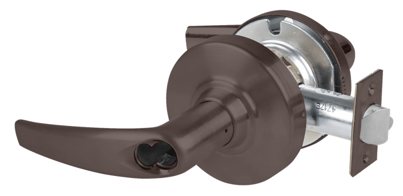 Picture of Schlage ND80JDEU ATH Grade 1 Electrified Cylindrical Lock, Storeroom Function, 12-24 VDC, Fail Secure, Athens Lever, LFIC Prep