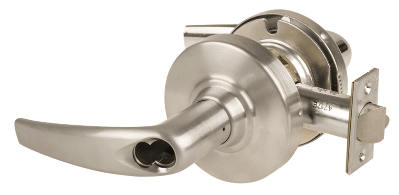 Picture of Schlage ND80JDEU ATH Grade 1 Electrified Cylindrical Lock, Storeroom Function, 12-24 VDC, Fail Secure, Athens Lever, LFIC Prep