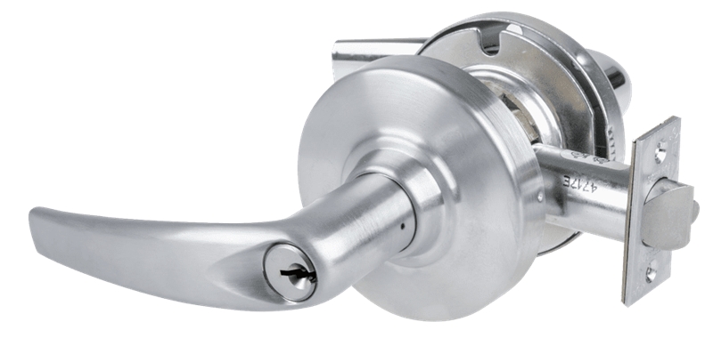 Picture of Schlage ND80PDEL ATH Grade 1 Electrified Cylindrical Lock, Storeroom Function, 12-24 VDC, Fail Safe, Athens Lever