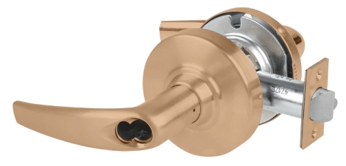 Picture of Schlage ND96JDEL ATH Grade 1 Electrified Cylindrical Lock, Storeroom Function with Vandlgard, 12-24V DC, Fail Safe, Athens Lever, LFIC Prep