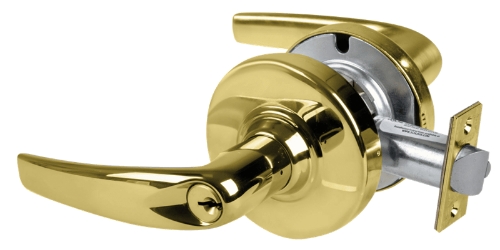 Picture of Schlage ALX50P ATH Grade 2 Office Cylindrical Lock with Field Selectable Vandlgard, Athens Lever, Conventional Cylinder, Keyed 5