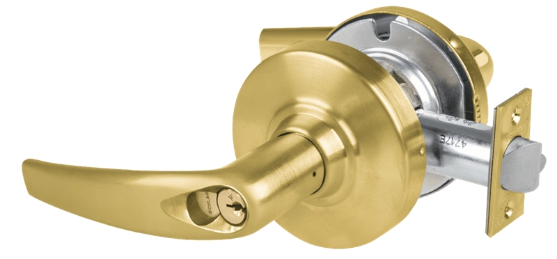 Picture of Schlage ALX50R ATH Grade 2 Office Cylindrical Lock with Field Selectable Vandlgard, Athens Lever, FSIC Core