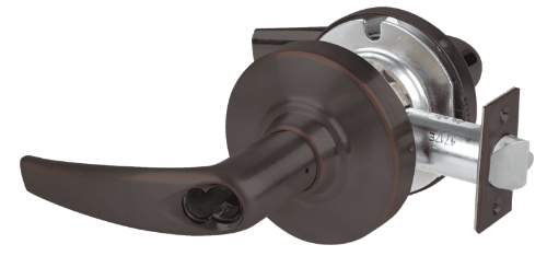 Picture of Schlage ALX53J ATH Grade 2 Entrance Cylindrical Lock with Field Selectable Vandlgard, Athens Lever, FSIC Less Core