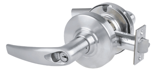 Picture of Schlage ALX53R ATH Grade 2 Entrance Cylindrical Lock with Field Selectable Vandlgard, Athens Lever, FSIC Core