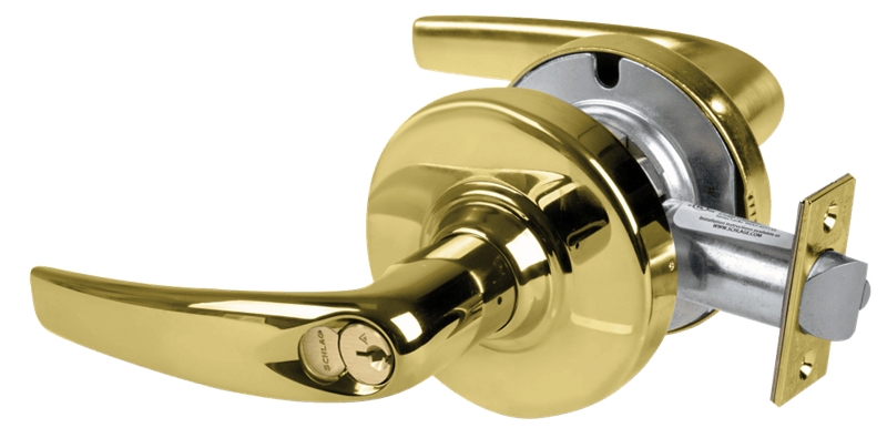 Picture of Schlage ALX53R ATH Grade 2 Entrance Cylindrical Lock with Field Selectable Vandlgard, Athens Lever, FSIC Core