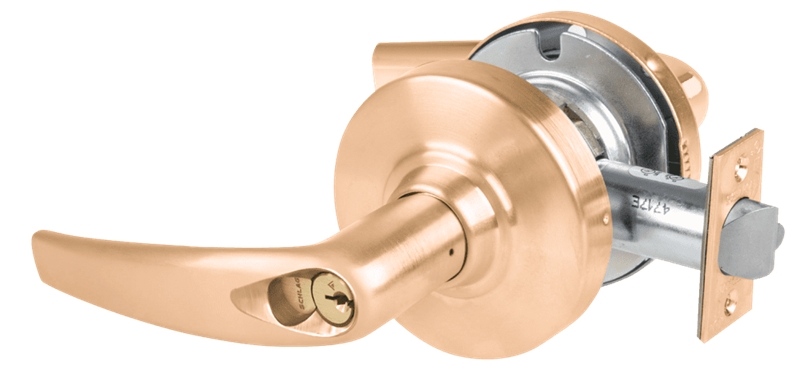 Picture of Schlage ALX53R ATH Grade 2 Entrance Cylindrical Lock with Field Selectable Vandlgard, Athens Lever, FSIC Core