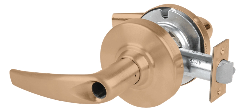 Picture of Schlage ALX70L ATH Grade 2 Classroom Cylindrical Lock with Field Selectable Vandlgard, Athens Lever, Conventional Less Cylinder