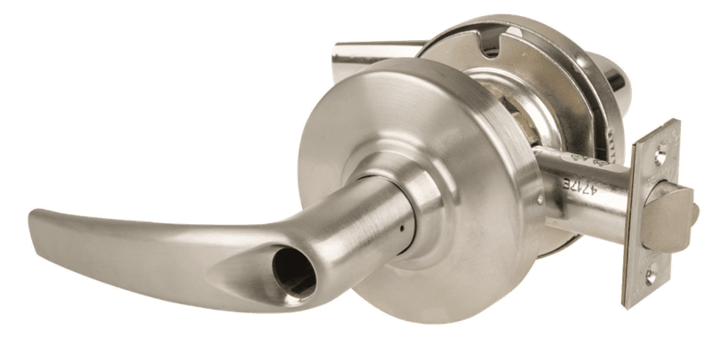 Picture of Schlage ALX70L ATH Grade 2 Classroom Cylindrical Lock with Field Selectable Vandlgard, Athens Lever, Conventional Less Cylinder