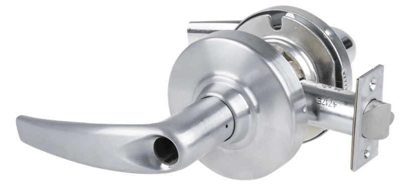 Picture of Schlage ALX80L ATH Grade 2 Storeroom Cylindrical Lock with Field Selectable Vandlgard, Athens Lever, Conventional Less Cylinder