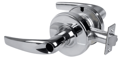 Picture of Schlage ALX80L ATH Grade 2 Storeroom Cylindrical Lock with Field Selectable Vandlgard, Athens Lever, Conventional Less Cylinder