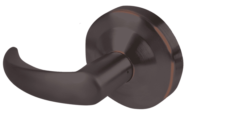 Picture of Schlage ALX172 OME Grade 2 Double Dummy Cylindrical Lock with Field Selectable Vandlgard, Omega Lever, Non-Keyed, Satin Chrome Finish