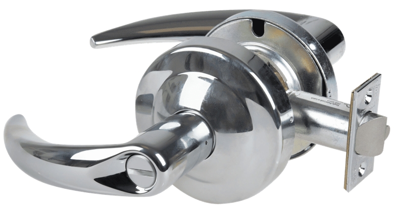 Picture of Schlage ALX40 OME Grade 2 Privacy Cylindrical Lock with Field Selectable Vandlgard, Omega Lever, Non-Keyed