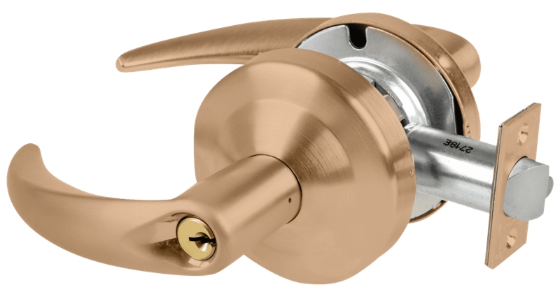 Picture of Schlage ALX50P OME  Grade 2 Office Cylindrical Lock with Field Selectable Vandlgard, Omega Lever, Conventional Cylinder, Keyed 5