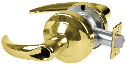 Picture of Schlage ALX53L OME Grade 2 Entrance Cylindrical Lock with Field Selectable Vandlgard, Omega Lever, Conventional Less Cylinder