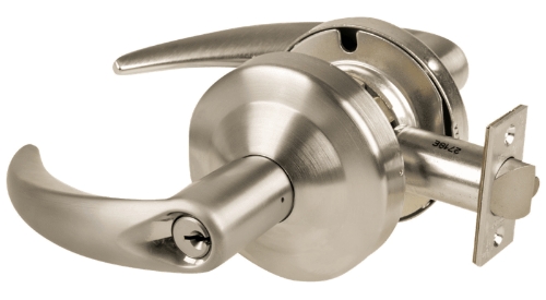 Picture of Schlage ALX53P OME Grade 2 Entrance Cylindrical Lock with Field Selectable Vandlgard, Omega Lever, Conventional Cylinder, Keyed 5