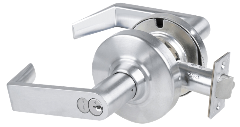Picture of Schlage ALX50R RHO Grade 2 Office Cylindrical Lock with Field Selectable Vandlgard, Rhodes Lever, FSIC Core
