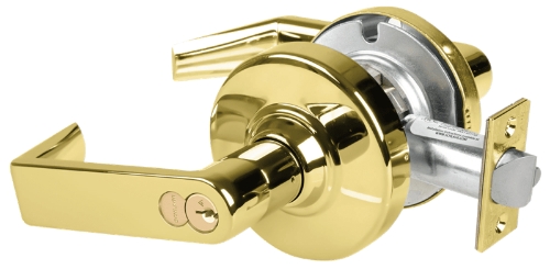 Picture of Schlage ALX50R RHO Grade 2 Office Cylindrical Lock with Field Selectable Vandlgard, Rhodes Lever, FSIC Core