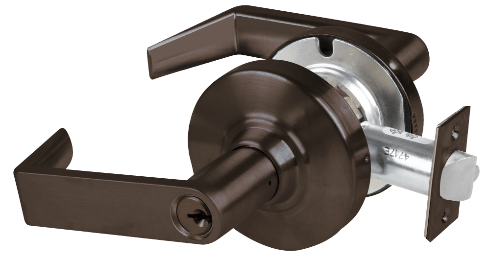 Picture of Schlage ALX53P RHO Grade 2 Entrance Cylindrical Lock with Field Selectable Vandlgard, Rhodes Lever, Conventional Cylinder - keyed 5