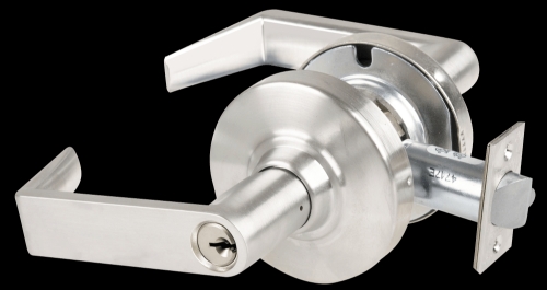 Picture of Schlage ALX53P RHO Grade 2 Entrance Cylindrical Lock with Field Selectable Vandlgard, Rhodes Lever, Conventional Cylinder - keyed 5