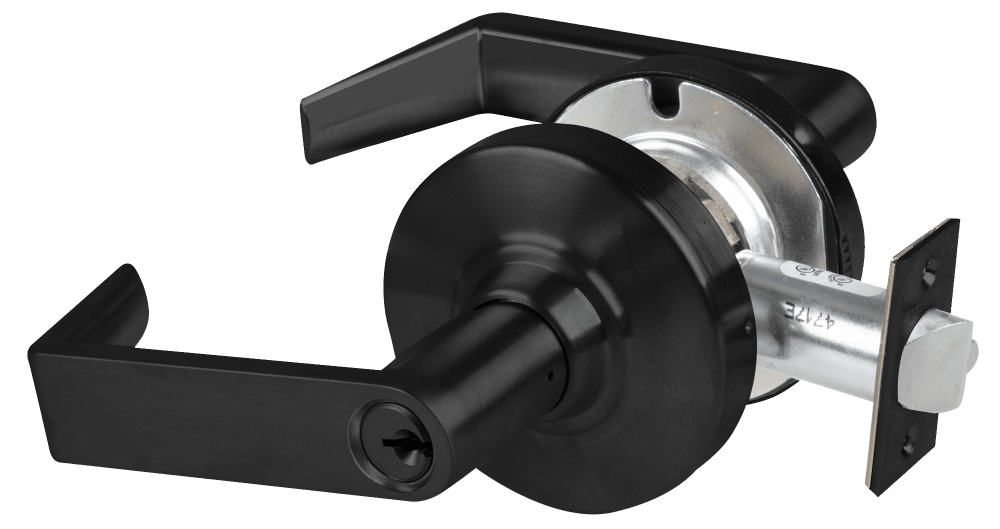 Picture of Schlage ALX53P RHO Grade 2 Entrance Cylindrical Lock with Field Selectable Vandlgard, Rhodes Lever, Conventional Cylinder - keyed 5