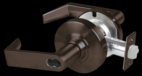Picture of Schlage ALX70J RHO Grade 2 Classroom Cylindrical Lock with Field Selectable Vandlgard, Rhodes Lever, FSIC Less Core