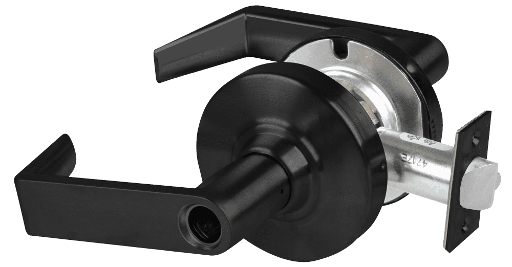 Picture of Schlage ALX70L RHO Grade 2 Classroom Cylindrical Lock with Field Selectable Vandlgard, Rhodes Lever, Conventional Less Cylinder