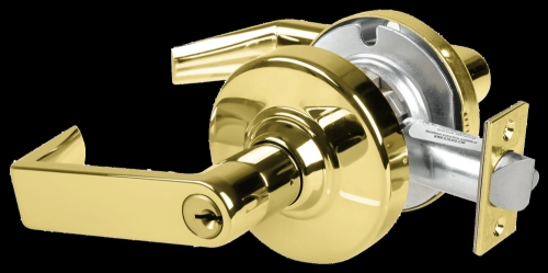 Picture of Schlage ALX70P RHO Grade 2 Classroom Cylindrical Lock with Field Selectable Vandlgard, Rhodes Lever, Conventional Cylinder - keyed 5