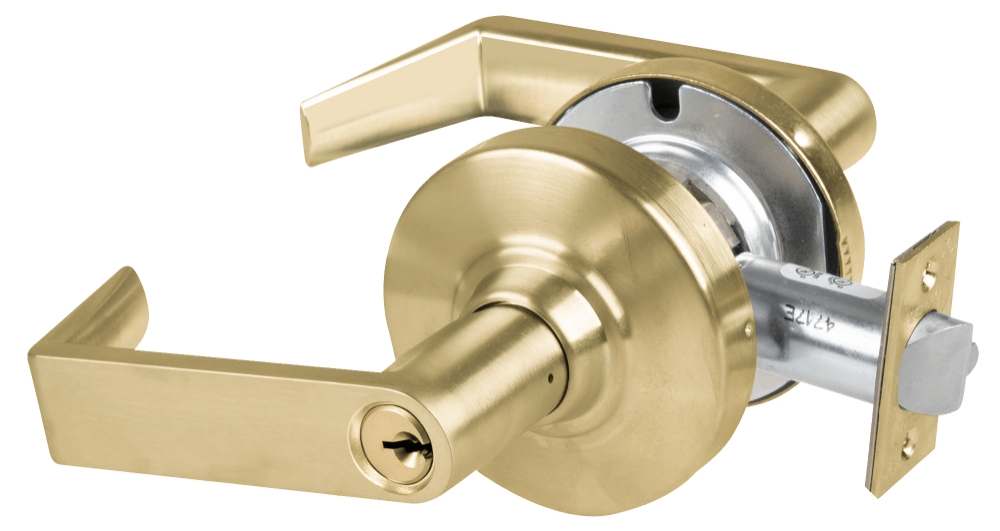 Picture of Schlage ALX70P RHO Grade 2 Classroom Cylindrical Lock with Field Selectable Vandlgard, Rhodes Lever, Conventional Cylinder - keyed 5
