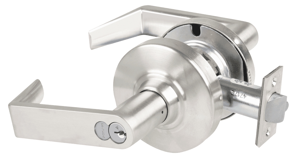 Picture of Schlage ALX70R RHO Grade 2 Classroom Cylindrical Lock with Field Selectable Vandlgard, Rhodes Lever, FSIC Core