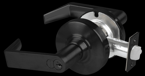 Picture of Schlage ALX70R RHO Grade 2 Classroom Cylindrical Lock with Field Selectable Vandlgard, Rhodes Lever, FSIC Core