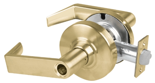 Picture of Schlage ALX80L RHO Grade 2 Storeroom Cylindrical Lock with Field Selectable Vandlgard, Rhodes Lever, Conventional Less Cylinder