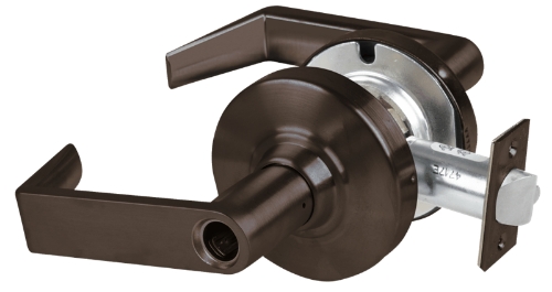 Picture of Schlage ALX80L RHO Grade 2 Storeroom Cylindrical Lock with Field Selectable Vandlgard, Rhodes Lever, Conventional Less Cylinder