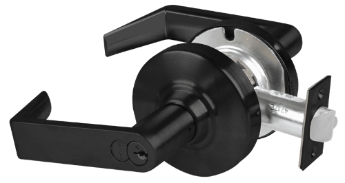 Picture of Schlage ALX80R RHO Grade 2 Storeroom Cylindrical Lock with Field Selectable Vandlgard, Rhodes Lever, FSIC Core
