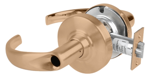 Picture of Schlage ALX50L SPA Grade 2 Office Cylindrical Lock with Field Selectable Vandlgard, Sparta Lever, Conventional Less Cylinder